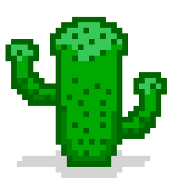 Cactus after resource collection